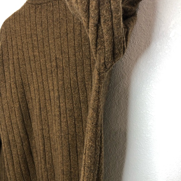 Madewell Bowden Henley Sweater in Coziest Yarn Wool Alpaca Brown Size Small - Picture 8 of 16